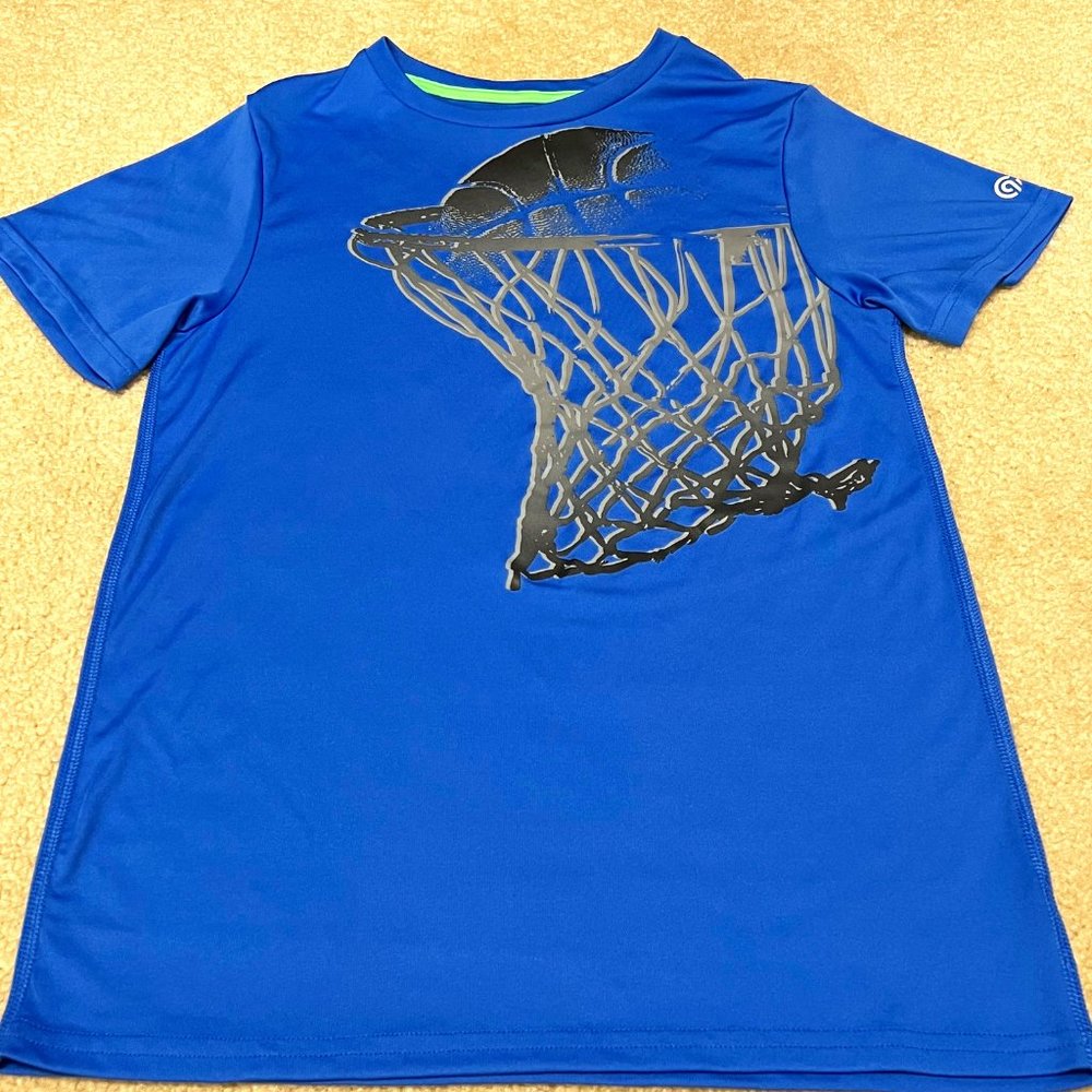C9 by Champion Boys Short Sleeve Graphic Basketball T-Shirt - Size Large - Picture 1 of 5